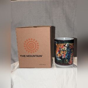 NWT The Mountain Leopard 15 oz Mug from Wilderness Trails Zoo Birch Run MI